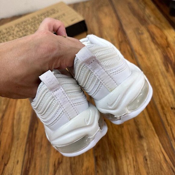Nike Air Max 97 Triple White Women's Sneaker Sizes US7 NWT - Picture 8 of 9